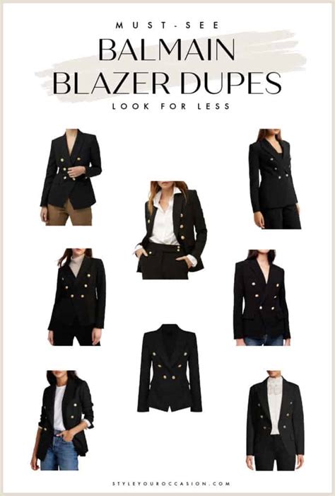 jacket balmain replica|balmain blazer dupe budget.